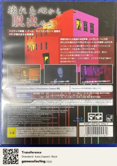 Transference PlayStation 4, Asia box back