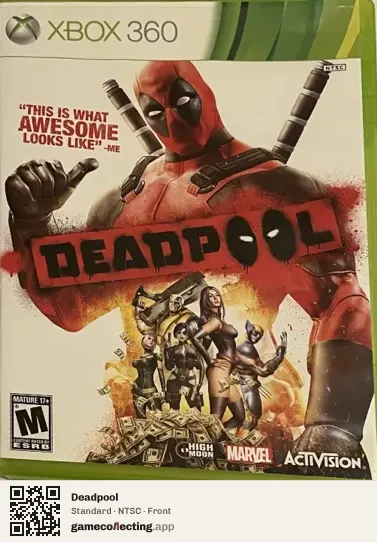 Deadpool Xbox 360, NTSC box front