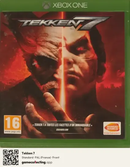 Tekken 7 Xbox One, France box front