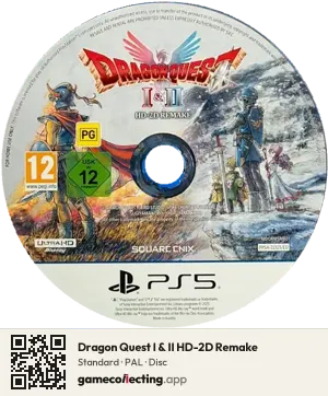 Dragon Quest I & II HD-2D Remake PlayStation 5, PAL disc