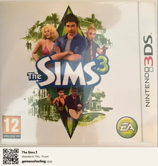 The Sims 3 Nintendo 3DS, PAL box front