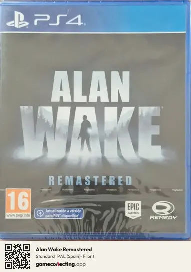 Alan Wake Remastered PlayStation 4, Spain box front