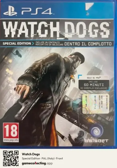 Watch Dogs PlayStation 4, Italy box front