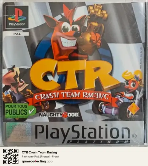 CTR Crash Team Racing PlayStation, France box front