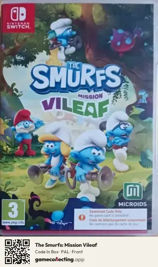 The Smurfs: Mission Vileaf Nintendo Switch, PAL box front