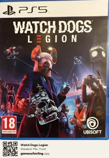 Watch Dogs: Legion PlayStation 5, PAL box front