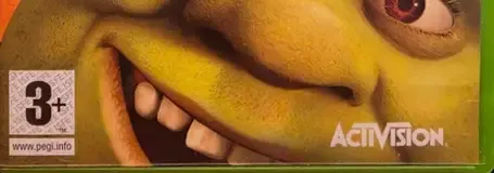 Shrek 2, the PEGI square on its front