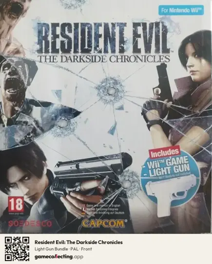 Resident Evil: The Darkside Chronicles Nintendo Wii, PAL box front