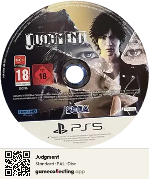 Judgment PlayStation 5, PAL disc