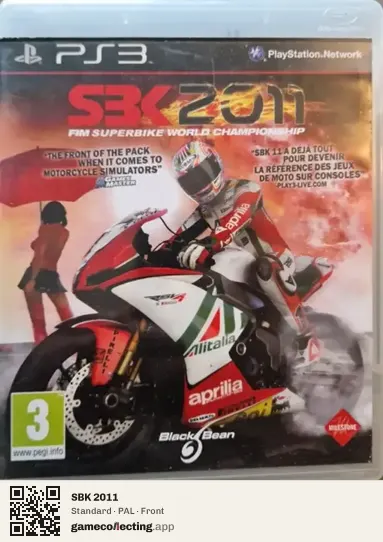 SBK 2011 PlayStation 3, PAL box front