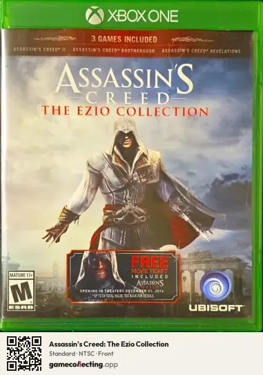 Assassin's Creed: The Ezio Collection Xbox One, NTSC box front