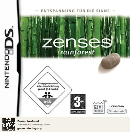 Zenses: Rainforest Nintendo DS, Germany box front
