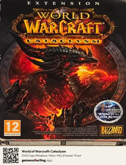World of Warcraft: Cataclysm Computer, France box front