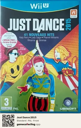 Just Dance 2015 Nintendo Wii U, PAL box front