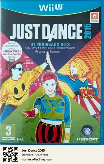 Just Dance 2015 Nintendo Wii U, PAL box front