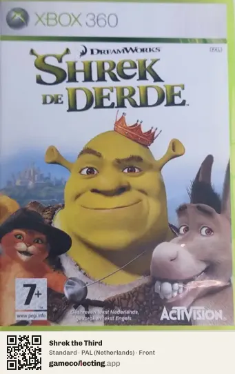 Shrek the Third Xbox 360, Netherlands box front