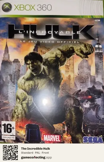 The Incredible Hulk Xbox 360, PAL box front