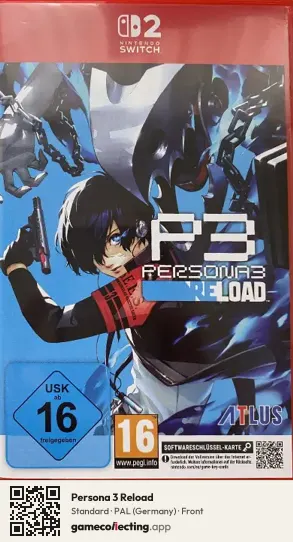 Persona 3 Reload Nintendo Switch 2, Germany box front