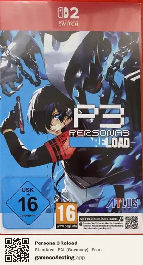 Persona 3 Reload Nintendo Switch 2, Germany box front