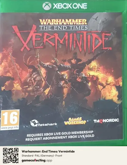 Warhammer: End Times: Vermintide Xbox One, Germany box front