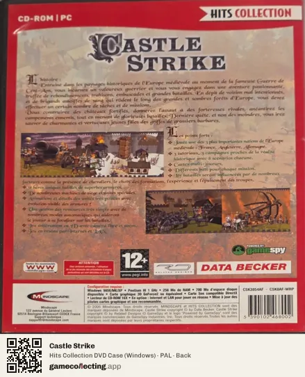 Castle Strike Computer, PAL box back