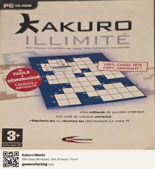 Kakuro Illimité Computer, France box front