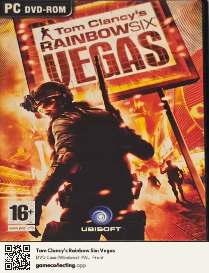 Tom Clancy's Rainbow Six: Vegas Computer, PAL box front