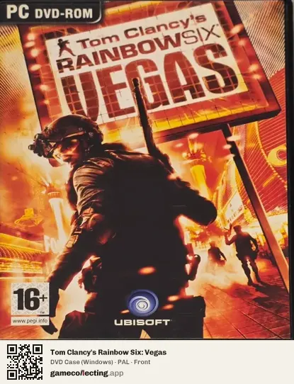 Tom Clancy's Rainbow Six: Vegas Computer, PAL box front