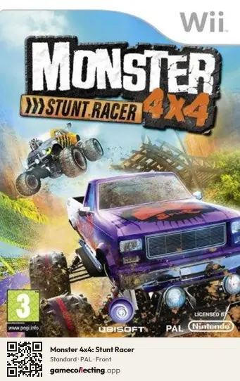 Monster 4x4: Stunt Racer Nintendo Wii, PAL box front