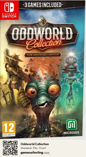 Oddworld Collection Nintendo Switch, PAL box front
