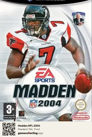 Madden NFL 2004 Nintendo GameCube, PAL box front