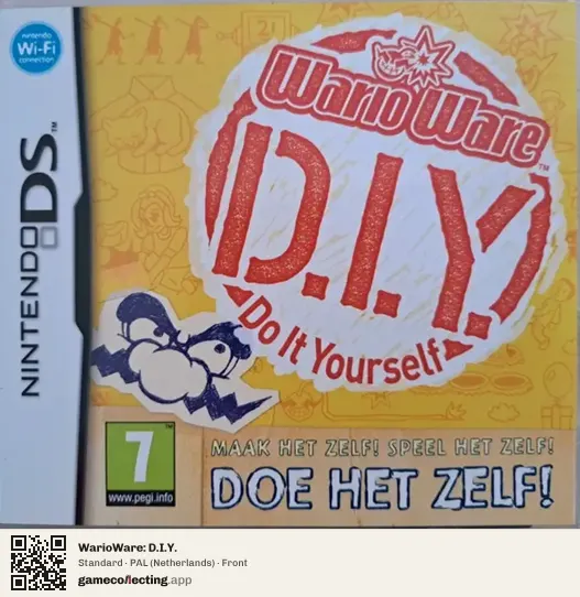 WarioWare: D.I.Y. Nintendo DS, Netherlands box front