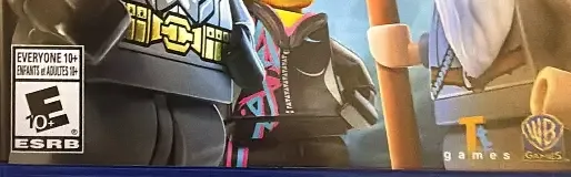 LEGO Dimensions, the ESRB box on its front