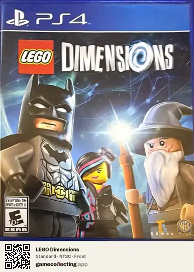 LEGO Dimensions PlayStation 4, NTSC box front