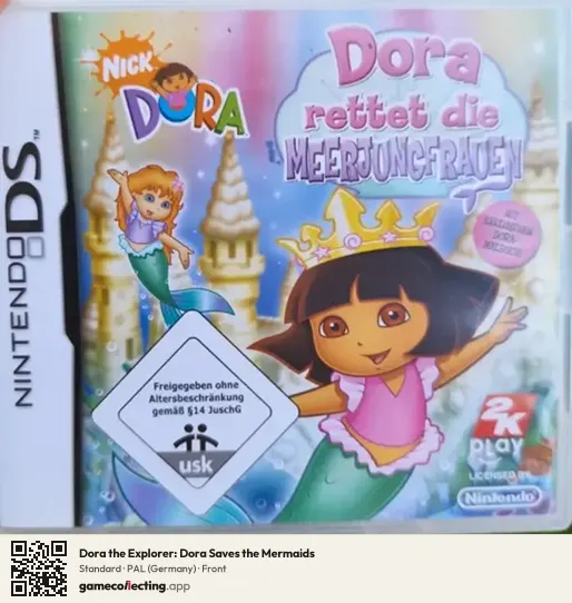 Dora the Explorer: Dora Saves the Mermaids Nintendo DS, Germany box front