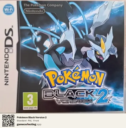 Pokémon Black Version 2 Nintendo DS, PAL box front