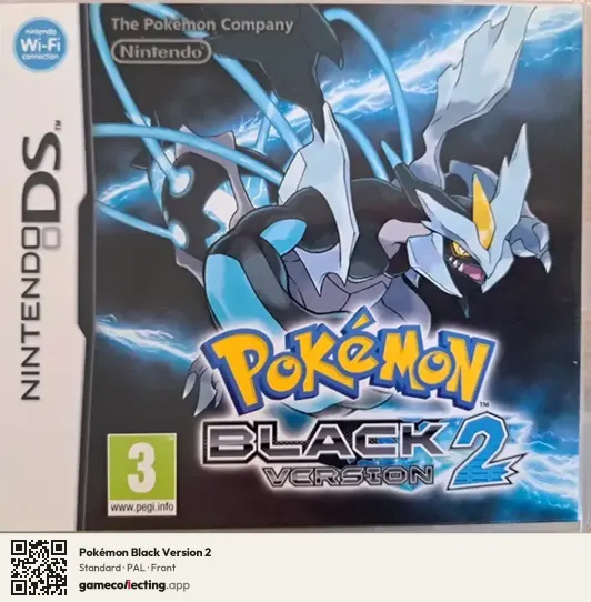 Pokémon Black Version 2 Nintendo DS, PAL box front