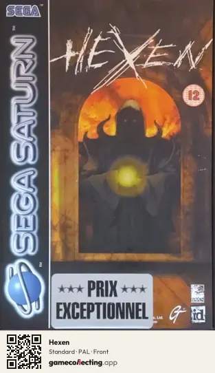 Hexen Sega Saturn, PAL box front