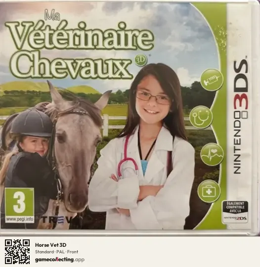 Horse Vet 3D Nintendo 3DS, PAL box front