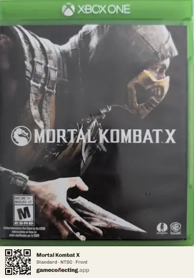 Mortal Kombat X Xbox One, NTSC box front