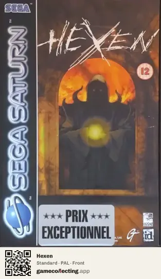 Hexen Sega Saturn, PAL box front