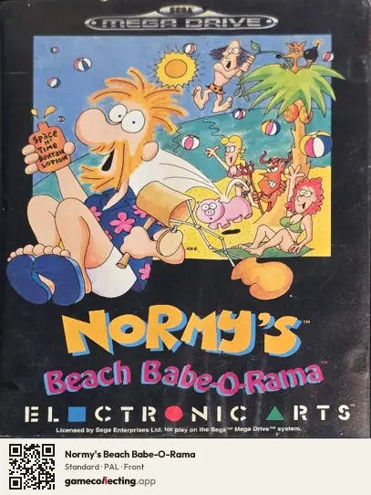 Normy's Beach Babe-O-Rama Sega Mega Drive / Genesis, PAL box front