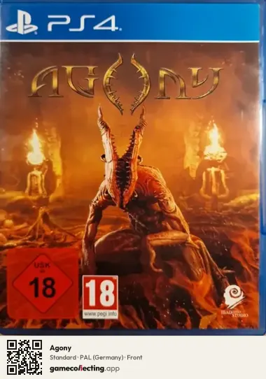 Agony PlayStation 4, Germany box front