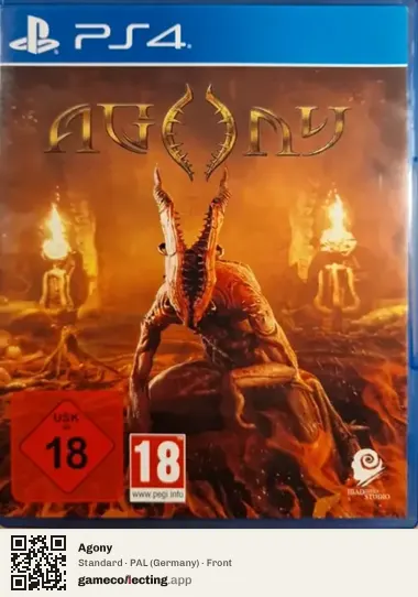 Agony PlayStation 4, Germany box front