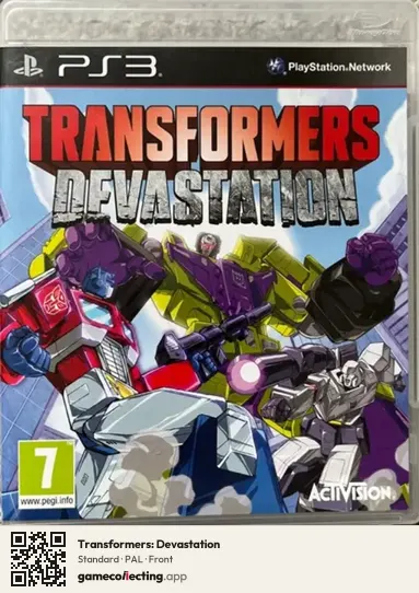 Transformers: Devastation PlayStation 3, PAL box front