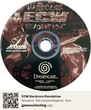 ECW Hardcore Revolution Sega Dreamcast, PAL disc