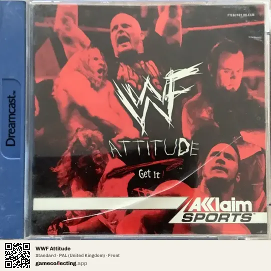 WWF Attitude Sega Dreamcast, United Kingdom box front