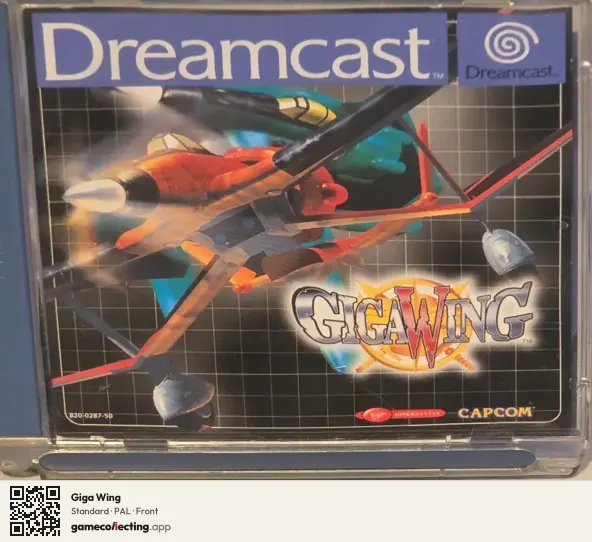 Giga Wing Sega Dreamcast, PAL box front