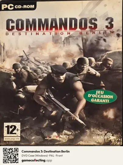 Commandos 3: Destination Berlin Computer, PAL box front
