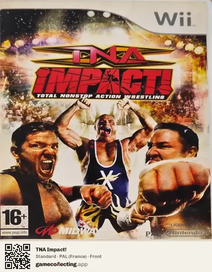 TNA Impact! Nintendo Wii, France box front